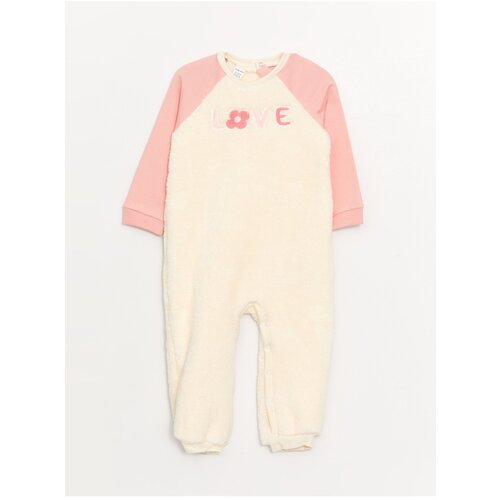 LC Waikiki Crew Neck Long Sleeve Plush Baby Girl Jumpsuit Cene