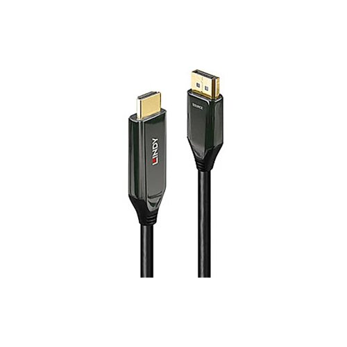 Lindy DisplayPort / HDMI adapterski kabel DisplayPort utikač, HDMI A utikač 3.00 m crna 40932 DisplayPort kabel Slike