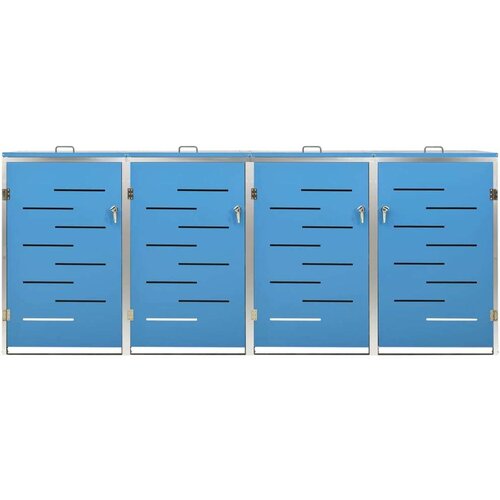  Lopa za 4 smetnjake 276,5x77,5x115,5 cm nerjaveče jeklo Cene