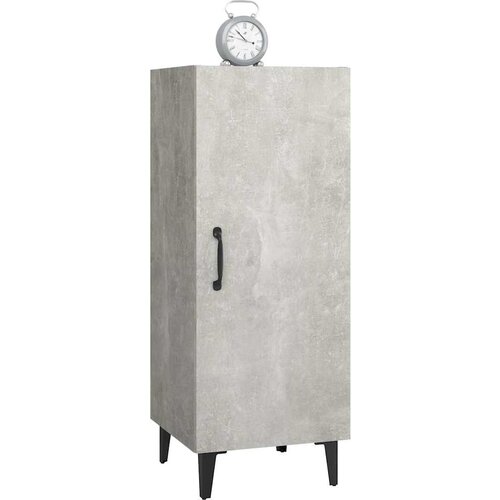  Komoda siva boja betona 34,5x34x90 cm od konstruiranog drva Slike