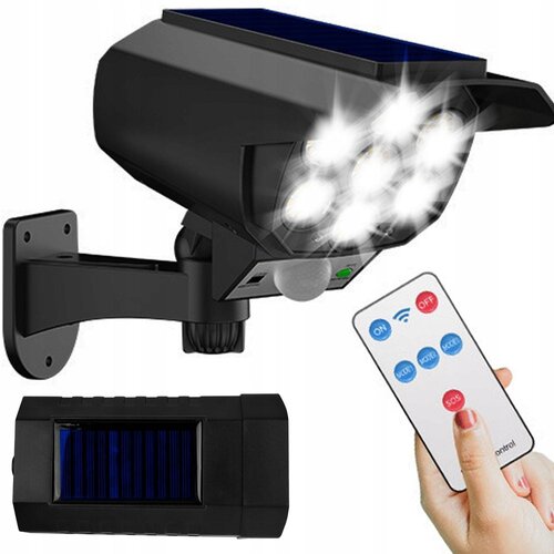  Solarna lažna kamera sa SMD LED lampom + senzor pokreta i kontroler Slike