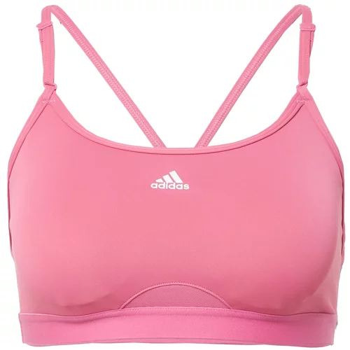 Adidas Sportski grudnjak 'Aeroreact Light-Support' roza / bijela