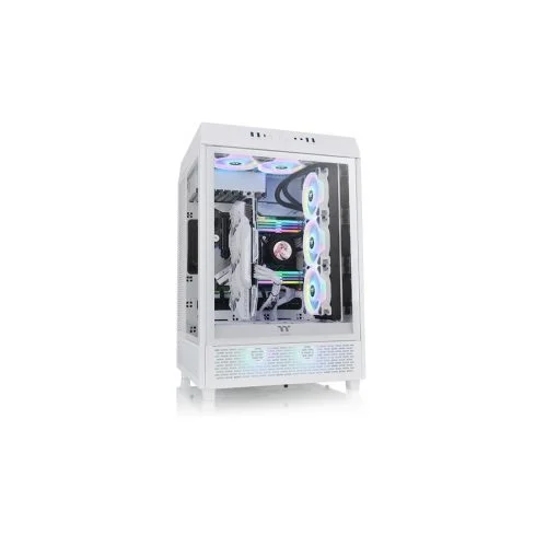 Thermaltake The Tower 500 SnowMid tower case, TG, bijela, 2x Standard 120mm fan