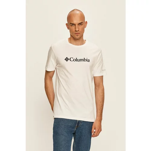 Columbia Kratka majica moški, bela barva