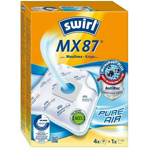 SWIRL Vrećica za usisivač MX 87 (Namijenjeno za: Usisavače Moulinex, Krups, Privileg, SATRAP, Superlor, 5 Kom.) Slike