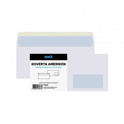  Koverta ameriken mark dp 11x23cm 100 kom Cene