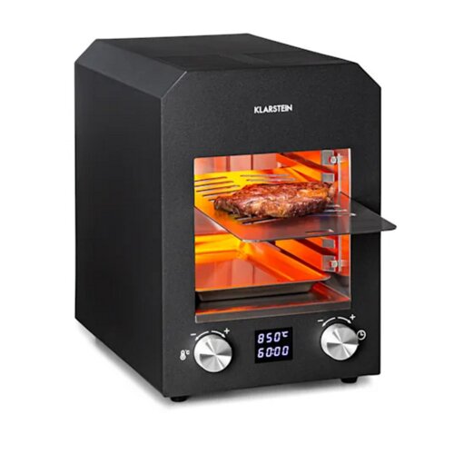 Klarstein Hannibal, visokotemperaturni žar, za notranjo uporabo, 2200 W, 850 °C, nerjaveče jeklo, črn Cene