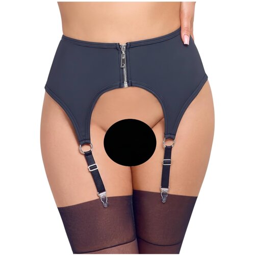 Cottelli Elegant Matte Look Suspender Belt 2340569 Black L Cene