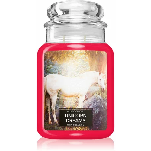 Village Candle Unicorn Dreams dišeča sveča (Glass Lid) 602 g