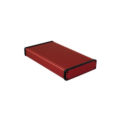 Hammond Electronics Profilno kući&amp;scaron;te, aluminij, crvena boja 220 x 125 x 30.5 1455P2201RD 1 kom. Slike