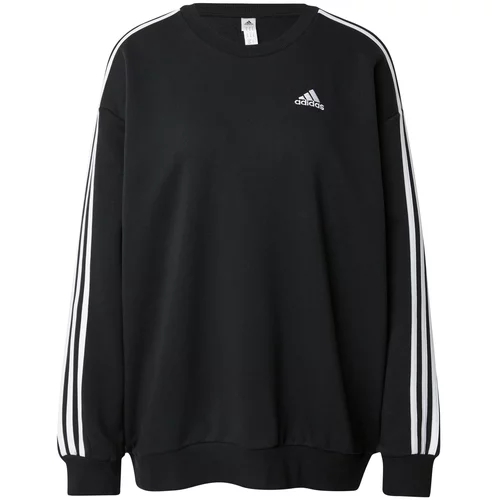 ADIDAS SPORTSWEAR Sportska sweater majica 'Essentials' crna / bijela