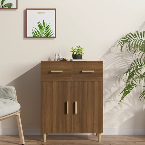 The Living Store Komoda rjavi hrast 69,5x34x89 cm konstruiran les - Komoda, (21662113) Slike