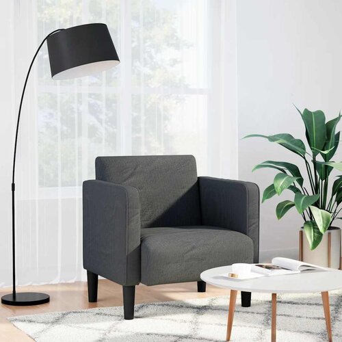SOFA fotelja s naslonima za ruke tamno siva 54 cm Cene