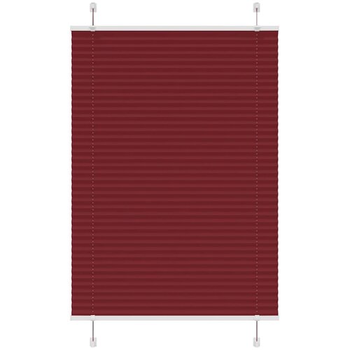  Plisirana zavjesa Bordo crvena 100x100 cm Širina tkanine 99,4 cm Poliester Cene
