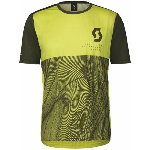 Scott Trail Vertic S/SL Men&amp;#039;s Shirt Bitter Yellow/Fir Green L Slike