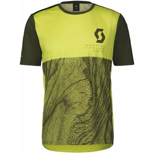 Scott Trail Vertic S/SL Men's Shirt Bitter Yellow/Fir Green L