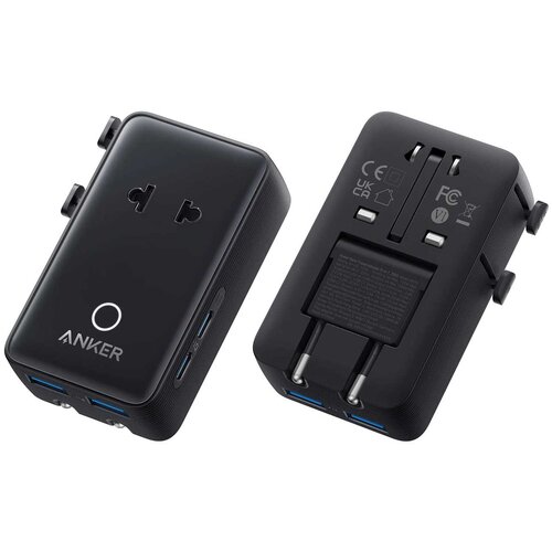 Anker Nano Travel Adapter (5-in-1, 20W) Crni Slike