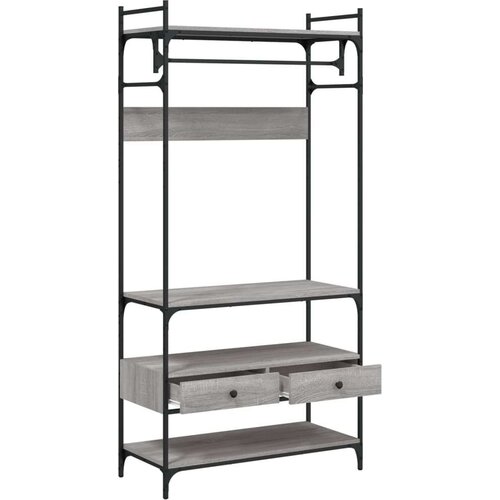  Ormar s ladicama sivi hrast 89x39x184 5 cm konstruirano drvo Slike
