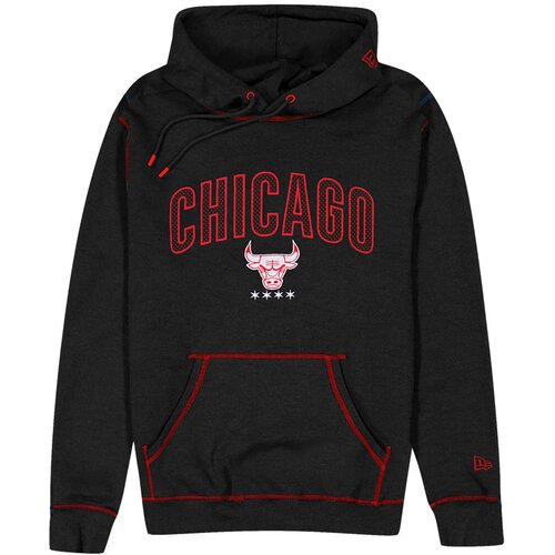 New Era Chicago Bulls City Edition 2023 Black pulover sa kapuljačom Slike