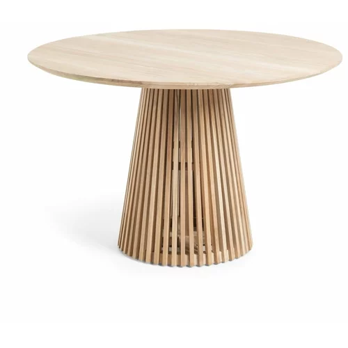 Kave Home blagovaonski stol od tikovine Irune, ø 120 cm