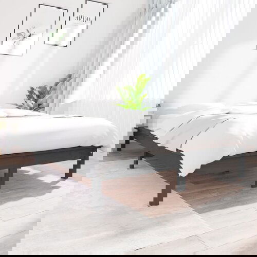 vidaXL okvir za krevet sivi 140x200 cm od masivne borovine Cijene