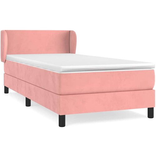 Box spring krevet s madracem ružičasti 80 x 200 cm bar&amp;scaron;unasti Slike