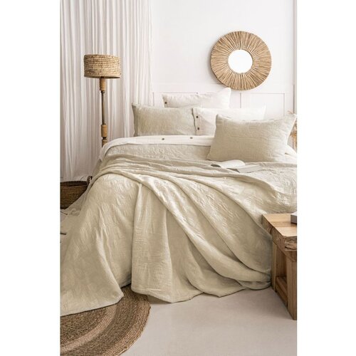 Bambi beige beige double bedspread set Cene