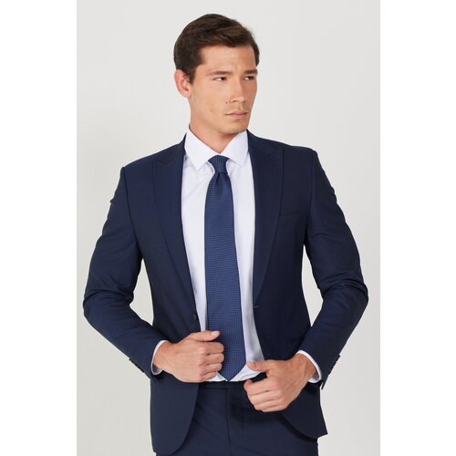 ALTINYILDIZ CLASSICS Men's Navy Blue Extra Slim Fit Slim Fit Sports Suit. Cene