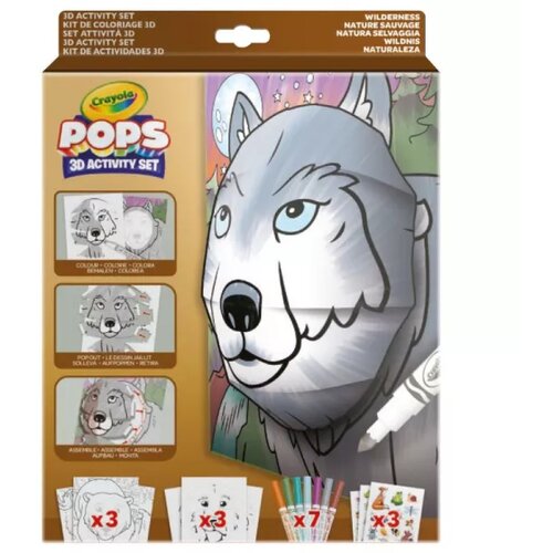 Crayola pop 3D pobarvanke - divji svet Slike