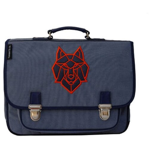  Caramel&Cie Školska torba - Medium Blue Wolf Cene
