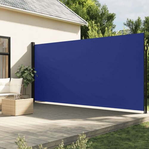  Zložljiva stranska tenda modra 200x500 cm Slike