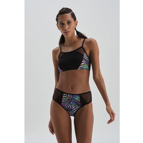 Dagi Sports Swimsuit - Black - Striped Slike
