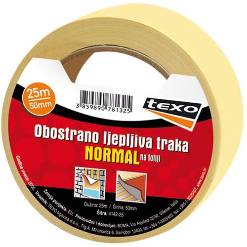  Obostrano ljepljiva traka na foliji 50mm/25m - 4142-25 Slike