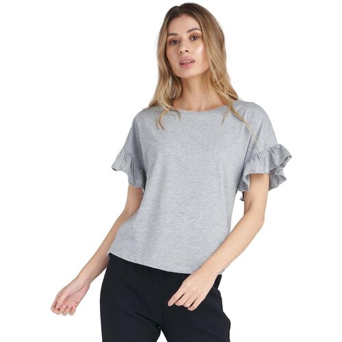 Leone 1947 Majice s kratkimi rokavi Woman T-Shirt Short Sleeves Sparkly Siva Cene