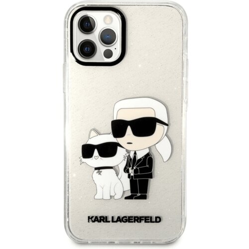 Karl Lagerfeld Originalen ovitek iPhone 12 / iPhone 12 Pro - Glitter IML NFT Full Bodies - prozoren ovitek z bleščicami - KLHCP12MHNKCTGT, (21105442) Cene