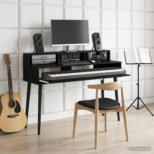 Studio radni stol Crni hrast 110 x 42,5 x 36 cm Cijene
