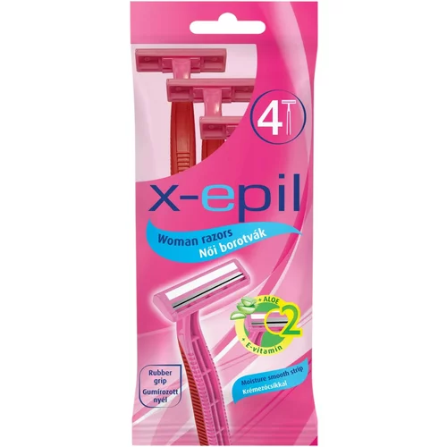 X EPIL - brivnik za enkratno uporabo za ženske 2 rezila (4 kosi)
