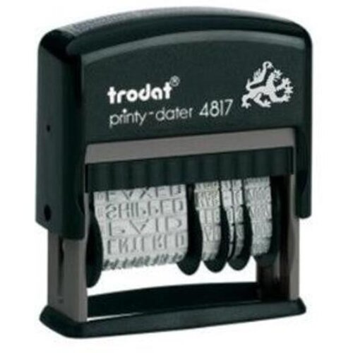 Trodat datirka 4817, izpis datuma, 12 standardnih tekstov Slike