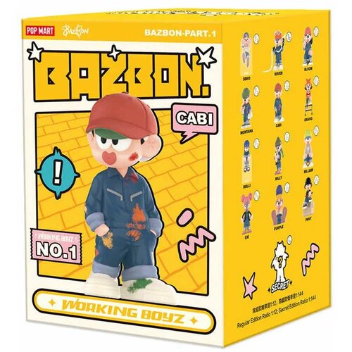 Pop Mart figura - Bazbon Working Boyz Series Blind Box Slike