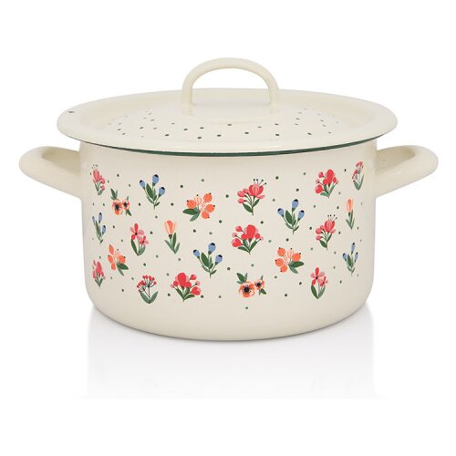 Metalac duboka šerpa CVETNE RADOSTI 18cm/3lit Cene
