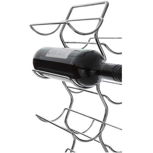 Premier Housewares Metalni držač za boce vina u srebrnoj boji broj boca 12 kom Jaxen &amp;ndash; Slike