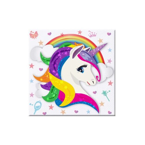  Salvete unicorn 33*33cm 16/1 ( 102/6197 ) Cene