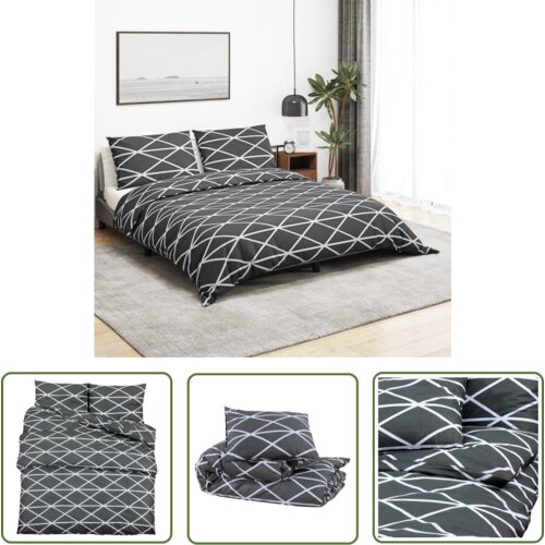 The Living Store Posteljnina siva 135x200 cm bombaž - Komplet Prevlek Za Odejo, (21743929) Slike
