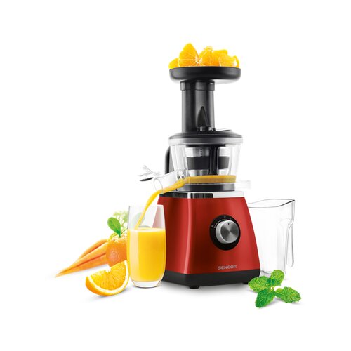 Sencor SSJ 4042RD SLOW JUICER sokovnik, crvena Slike