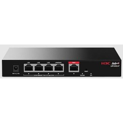 H3C Aolynk UR105G-P 5-Port Router, 1xGE WAN, 4xGE LAN, PoE+ Cene