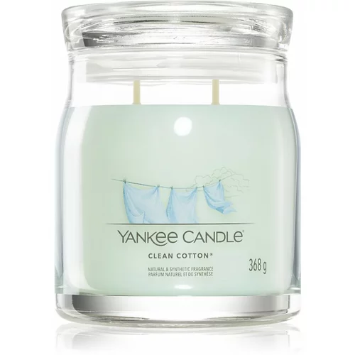 Yankee Candle Clean Cotton mirisna svijeća Signature 567 g
