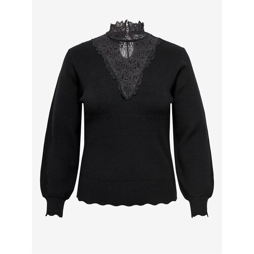 Only Black women&amp;#039;s sweater with lace CARMAKOMA Rebecca - Women Slike