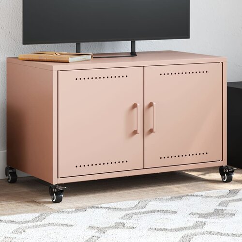 Furnova TV omarica roza 68x39x43,5 cm jeklo, (21923195) Slike