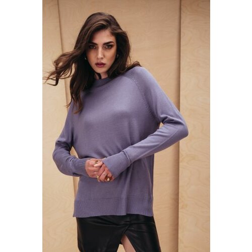 Legendww ženski džemper u sivo lila boji 9840-7895-59 Slike