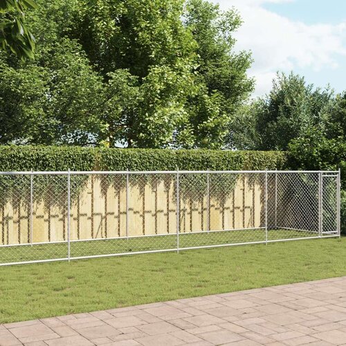  Kavez za pse s vratima sivi 10x2x1 5 m od pocinčanog čelika Cijene